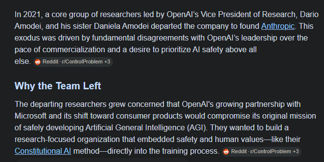 2021년 OpenAI 이탈 보도 — Why the Team Left