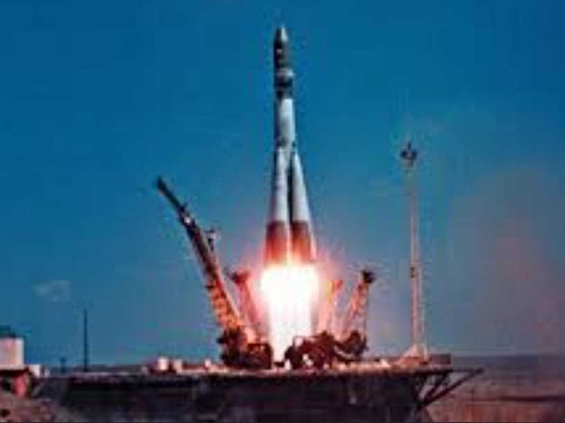 ボストーク-Kロケットの発射の様子、1961年
