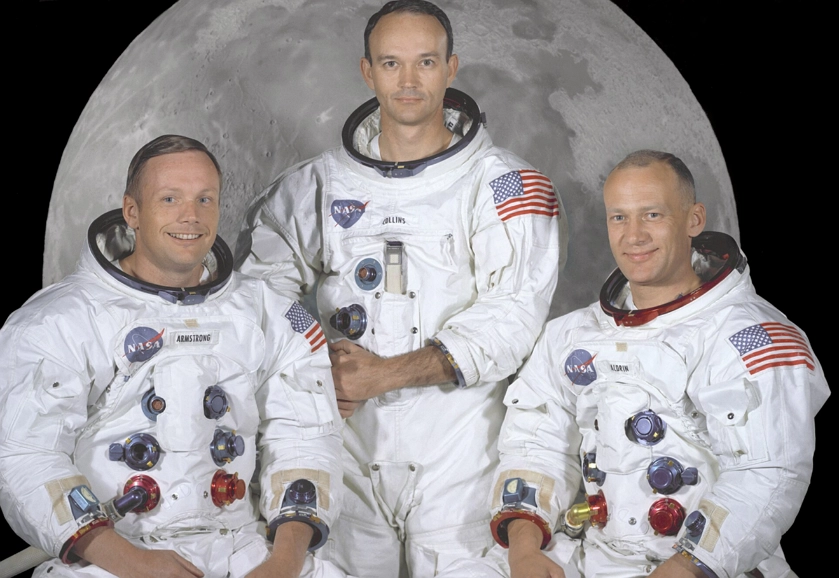 Apollo 11 crew Armstrong, Collins, and Aldrin