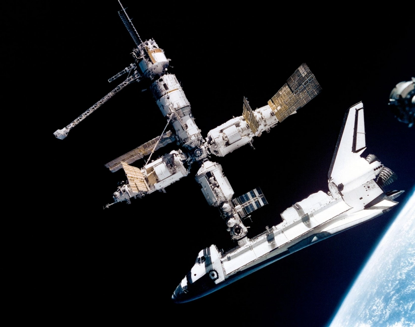 軌道上のミール宇宙ステーション
