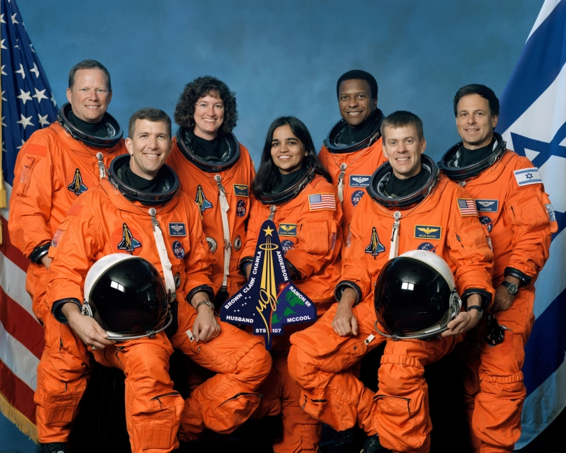 The seven crew members of Columbia STS-107