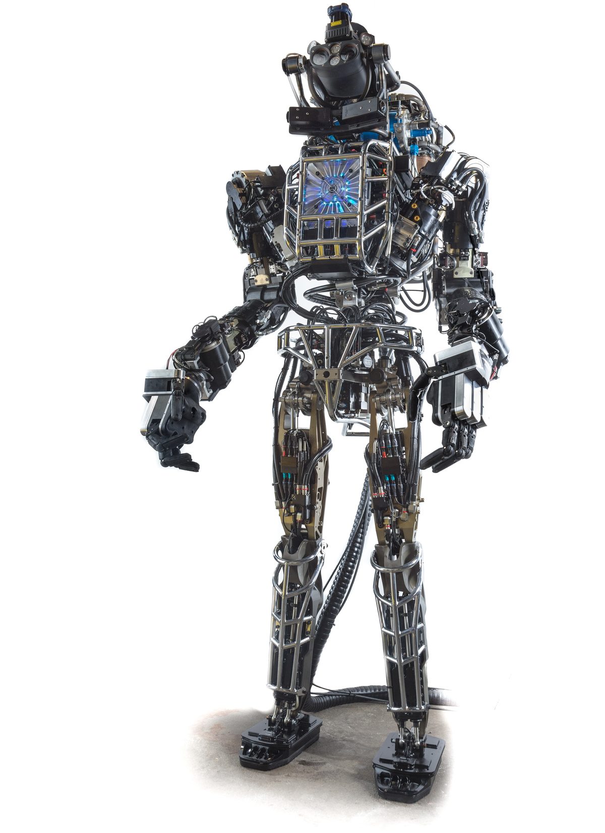 Boston Dynamics' humanoid robot Atlas, built for DARPA, in its 2013 form